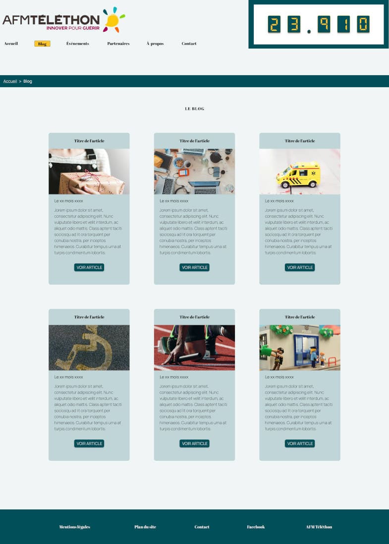 Projet « Téléthon »